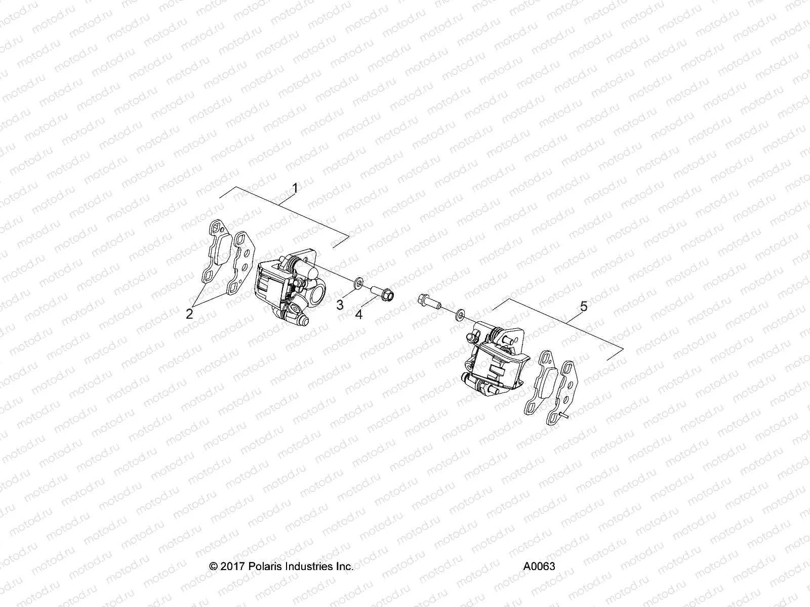 BRAKES | BRAKES, CALIPER, FRONT - Z20YAV17B2/B4/N2/N4/A2/A4 (A00063)
