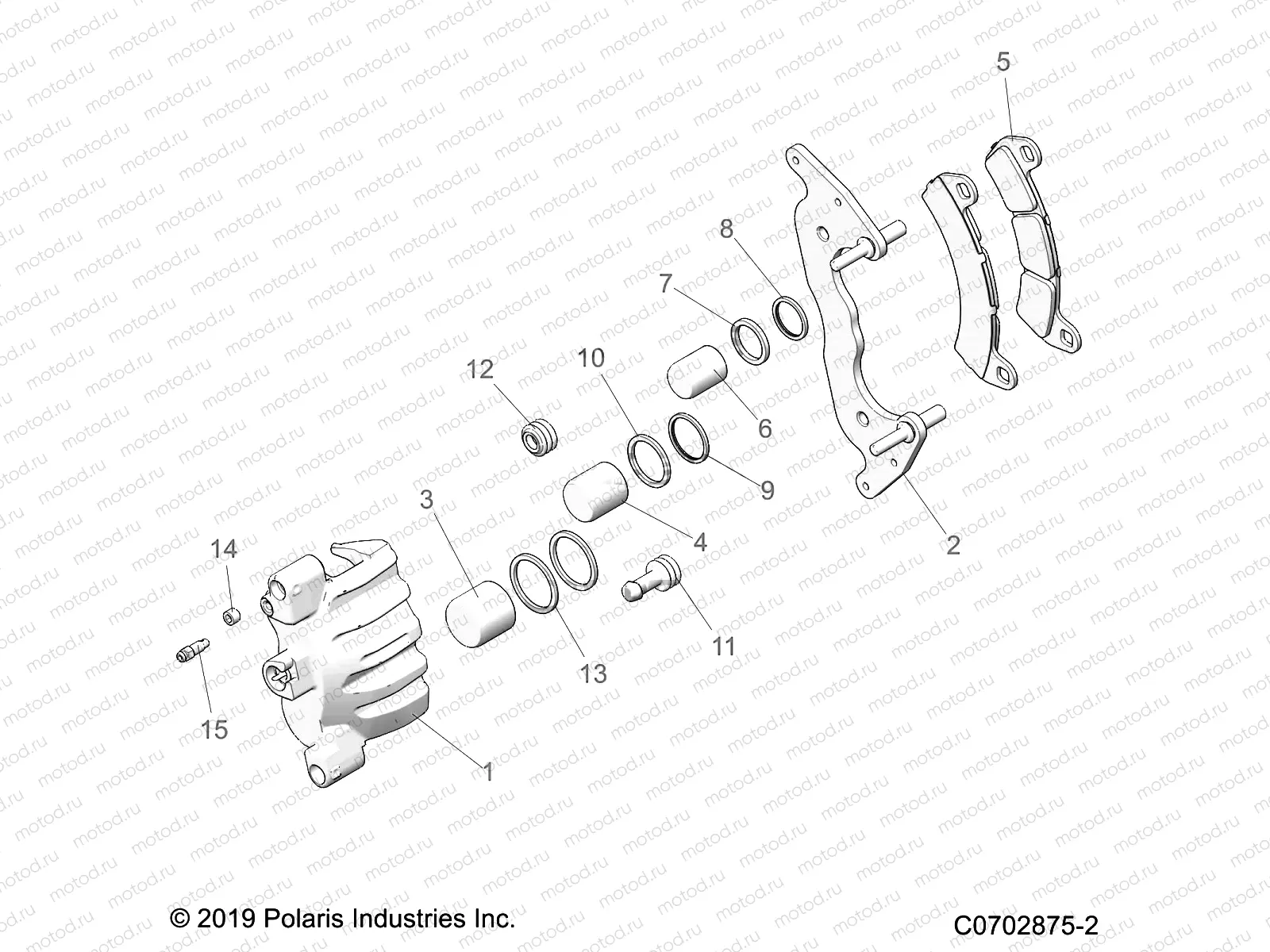 BRAKES | BRAKES, CALIPER, FRONT - Z21RAU92AN/BN (C0702875-2)