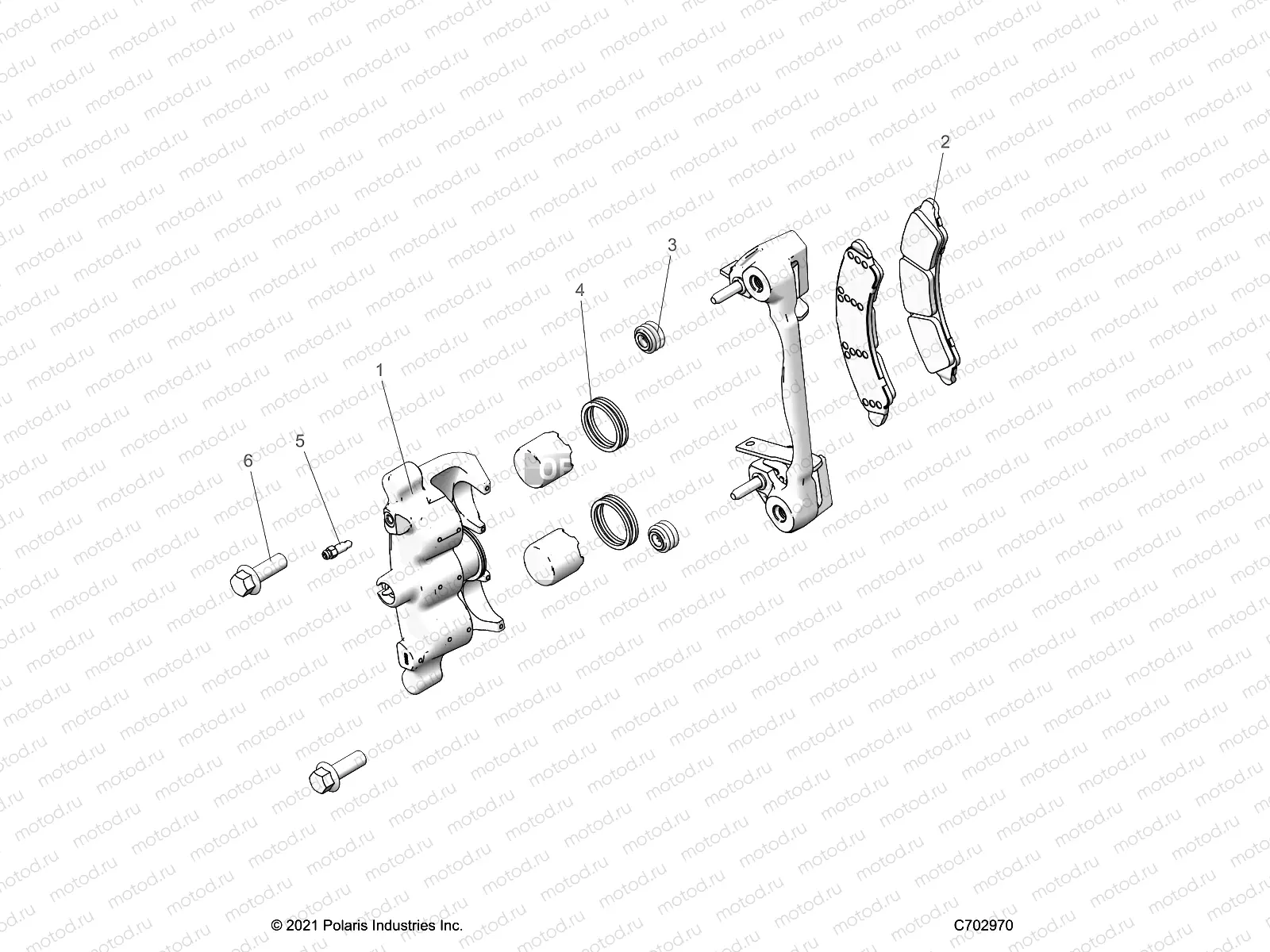 BRAKES | BRAKES, CALIPER, FRONT - Z23G4D92AL/BL/AE/BE (C702970)