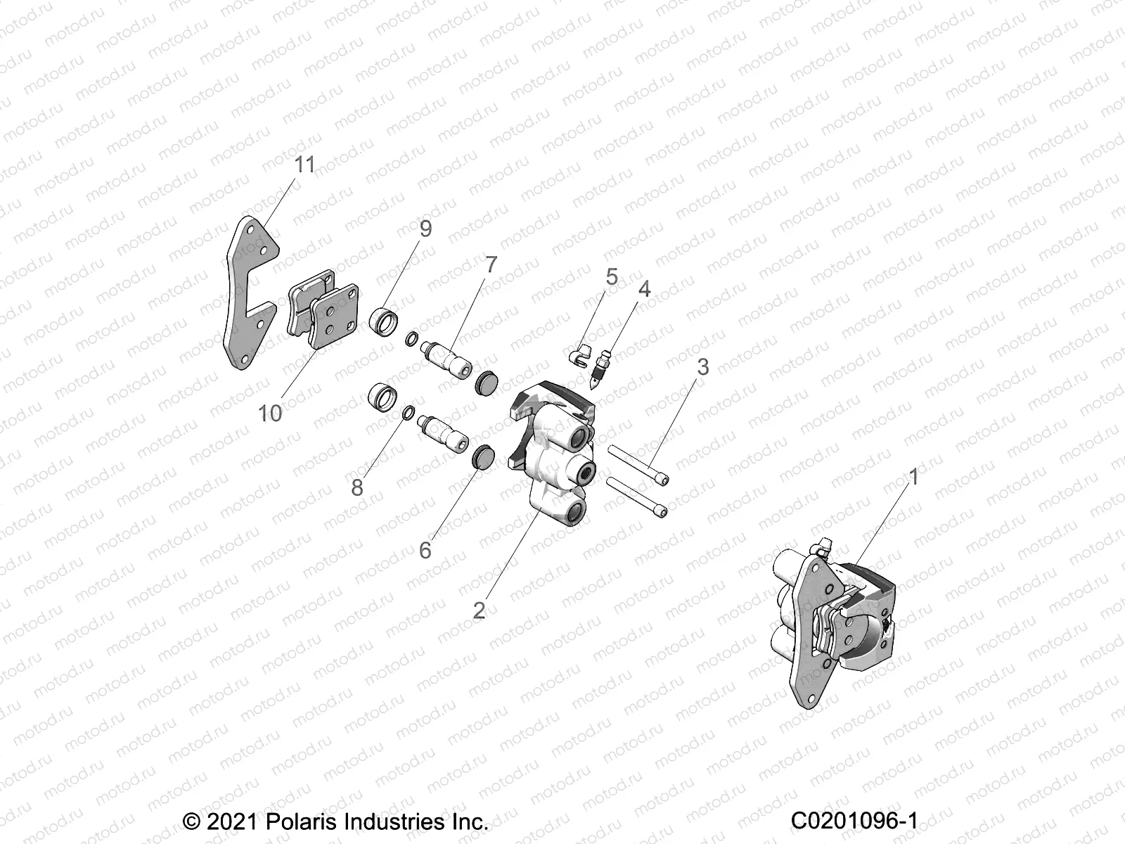 BRAKES | BRAKES, CALIPER, FRONT - Z23HCB18D2 (C0201096-1)