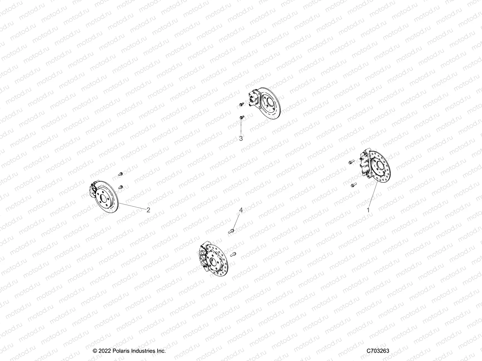 BRAKES | BRAKES, CALIPER MOUNTING AND ROTORS - Z23RMD2KAK/AJ/BK/BJ (C703263)