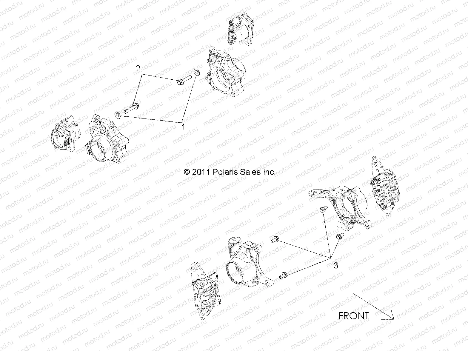 BRAKES | BRAKES, CALIPER MOUNTING - R13JT9EFX (49ATVCALIPERMTG12RZRXP900)