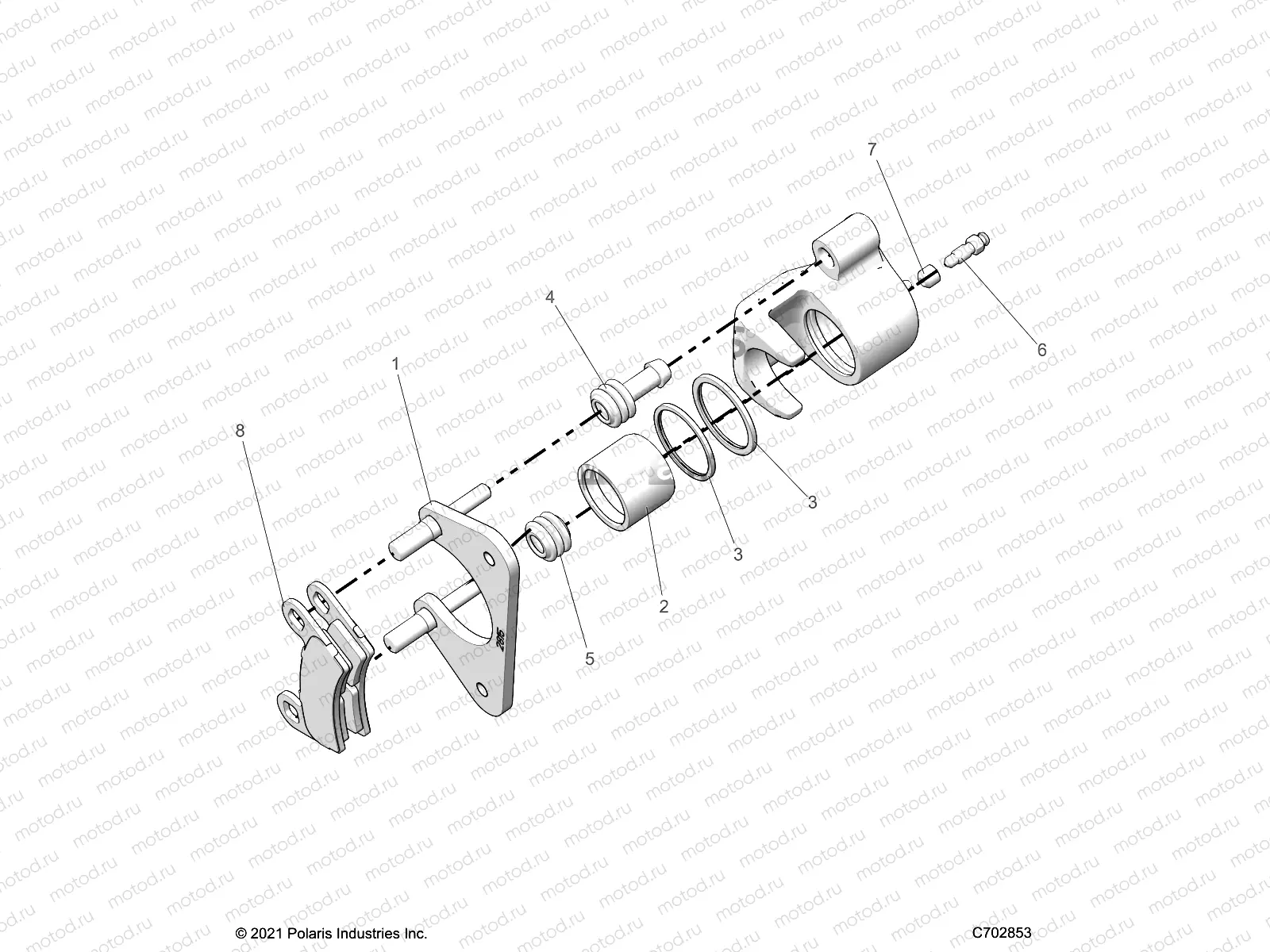 BRAKES | BRAKES, CALIPER, REAR - D22P2A99A4/A99B4/E99A4/F99A4/G99A4 (C702853)