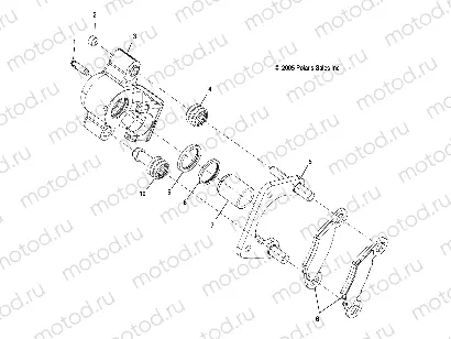 BRAKES | BRAKES, CALIPER, REAR - R22MAE57DX (9920406b10)