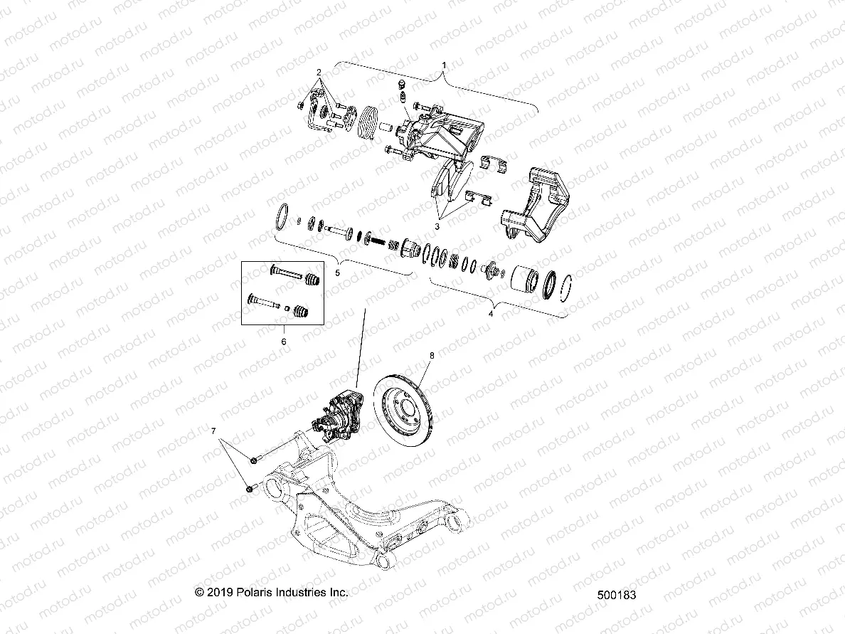 BRAKES | BRAKES, CALIPER, REAR - T20AAGHD ALL OPTIONS (500183)
