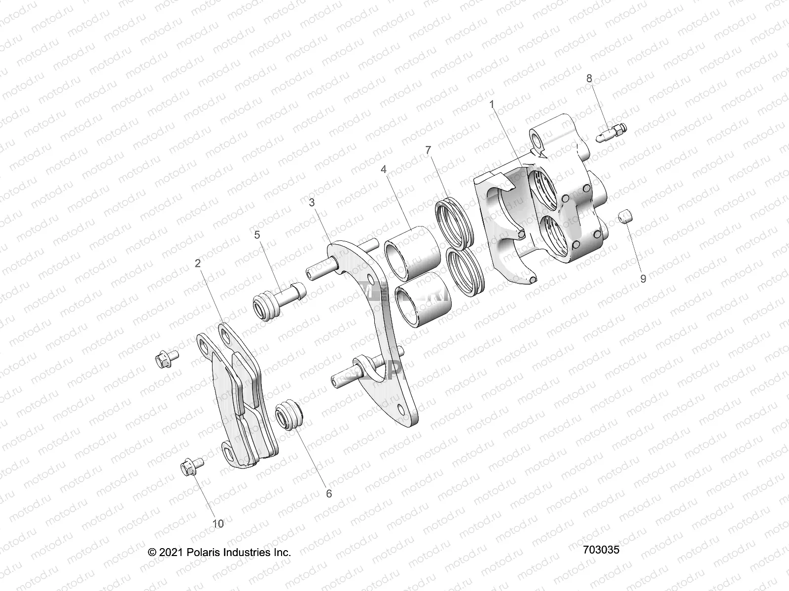 BRAKES | BRAKES, CALIPER, REAR - Z22RML2KAL/AP/BK/BL/BP/BT (C701142-01)