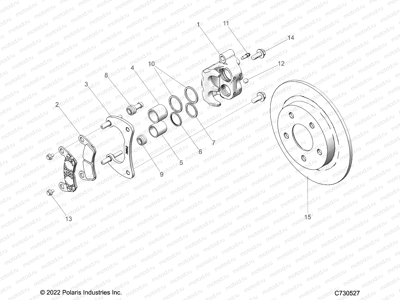 BRAKES | BRAKES, CALIPER, REAR - Z23GAE92A/92B (C730527)