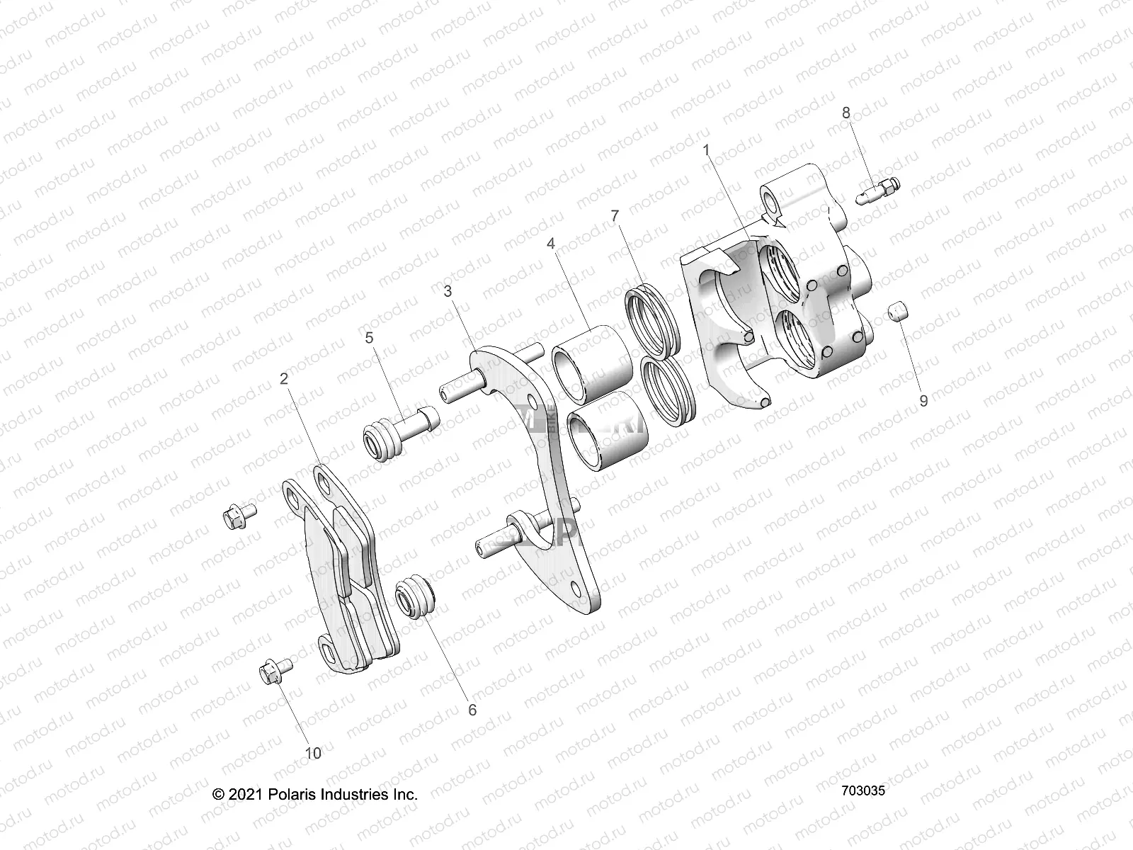 BRAKES | BRAKES, CALIPER, REAR - Z23RMD2KAK/AJ/BK/BJ (C701142-06)