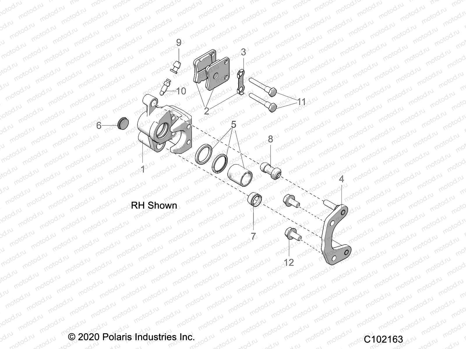 BRAKES | BRAKES, CALIPERS, FRONT - A21HBB07N3/N7 (C102163)