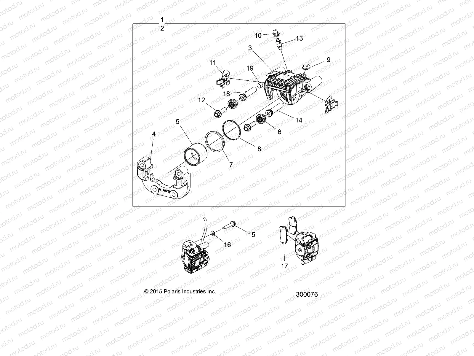 BRAKES | BRAKES, CALIPERS, FRONT - L16G2A/L16G4 ALL OPTIONS