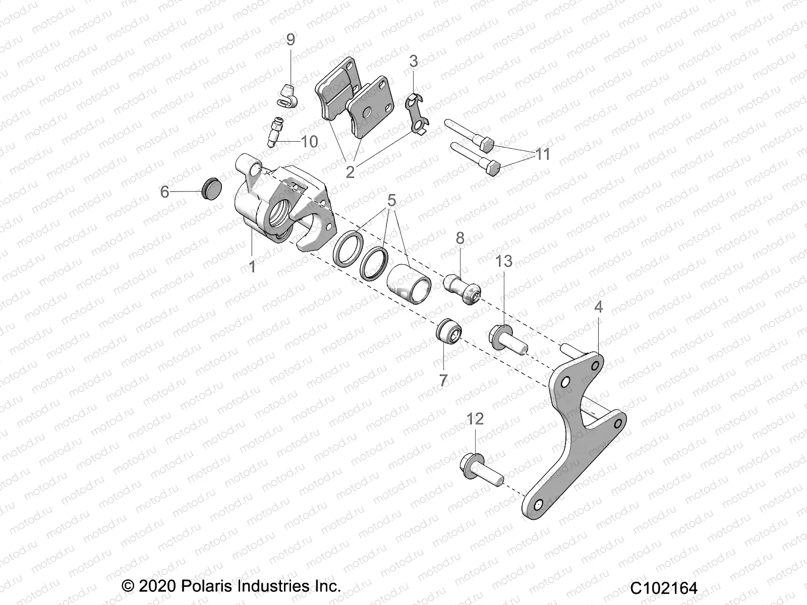 BRAKES | BRAKES, CALIPERS, REAR - A23HBE07N2 (C102164)