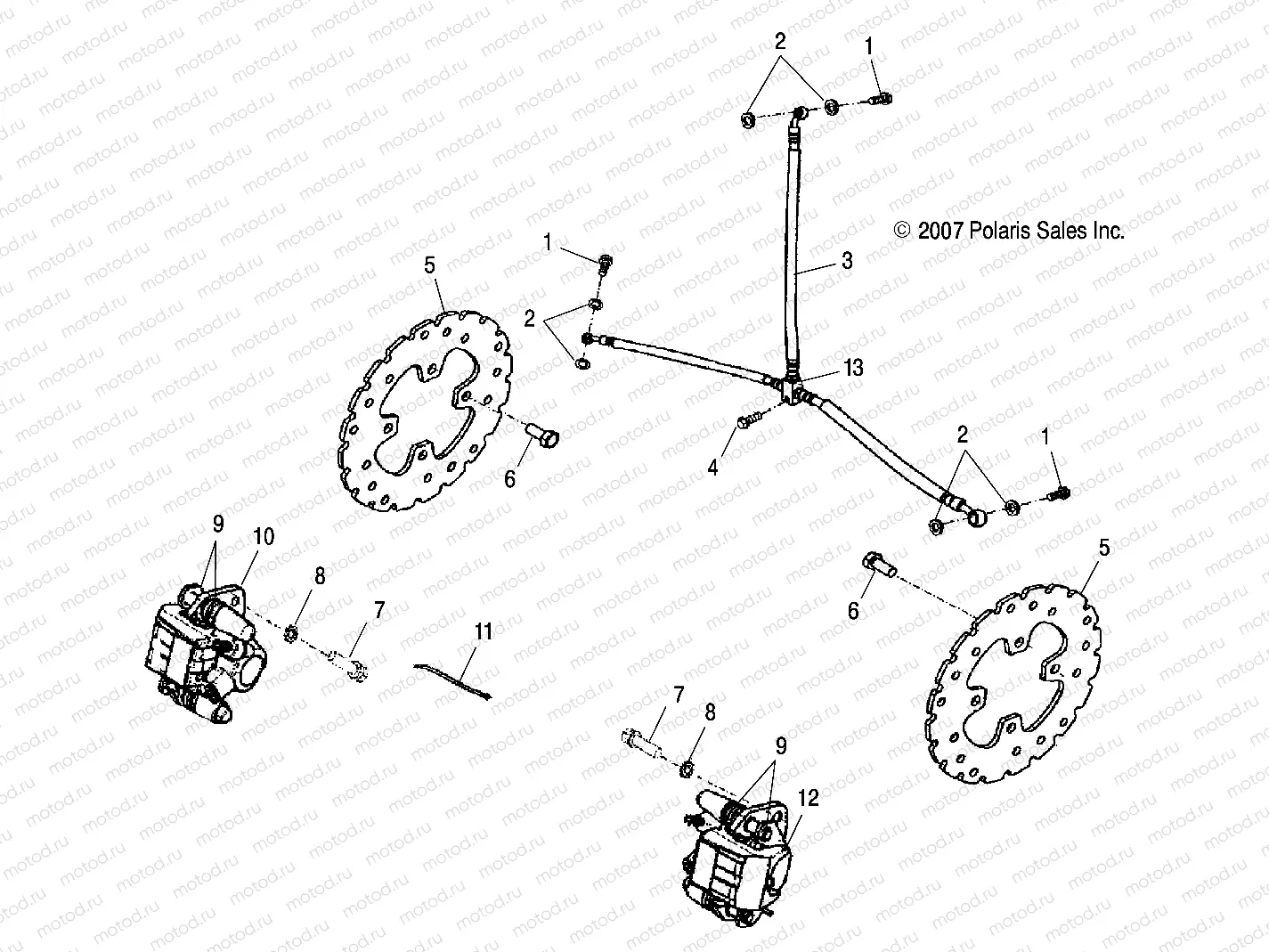 BRAKES | BRAKES, FRONT - A11PB20AB (49ATVBRAKEFRT08PHX)