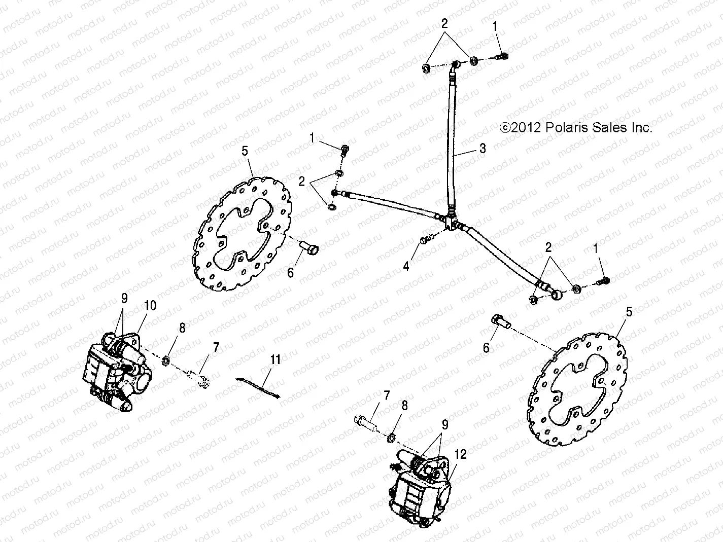 BRAKES | BRAKES, FRONT - A14PB20AF (49ATVBRAKEFRT13PHX)
