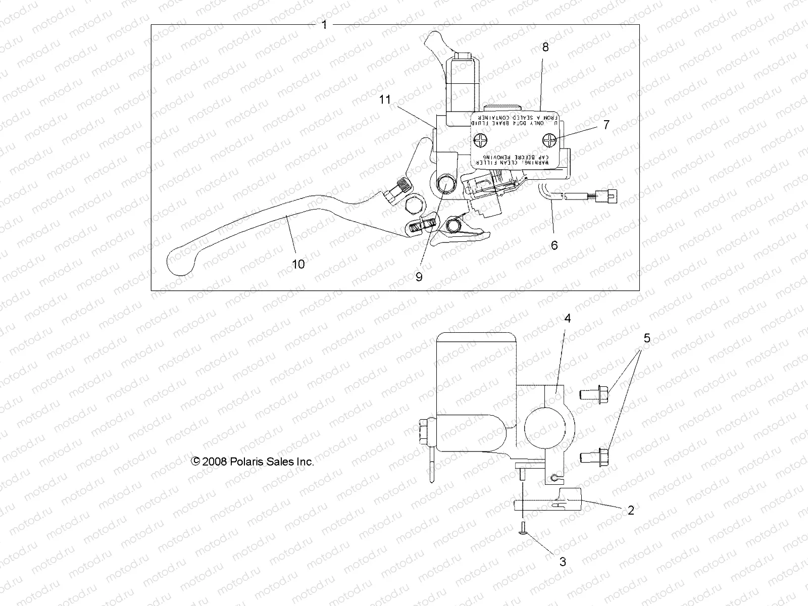 BRAKES | BRAKES, FRONT BRAKE and MASTER CYLINDER - A10GP52AA (49ATVMCLH09OUT525)