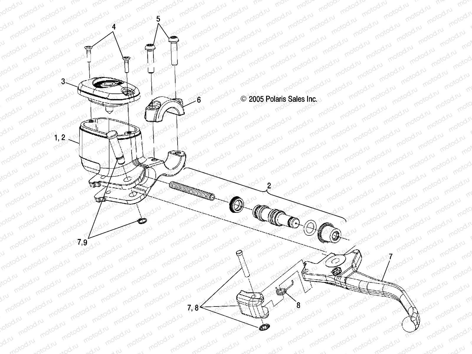 BRAKES | BRAKES, FRONT BRAKE LEVER and MASTER CYLINDER - A10LH46AX/AZ (4999202079920207A14)