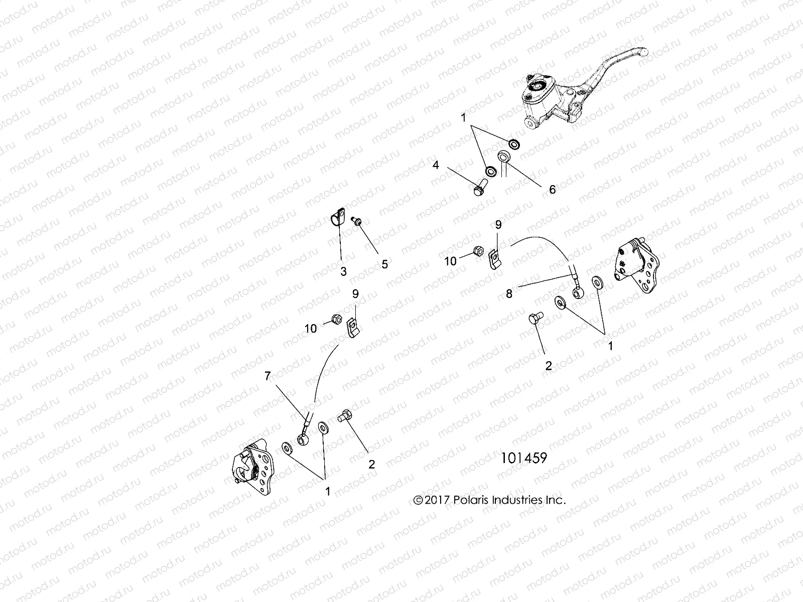 BRAKES | BRAKES, FRONT BRAKE LINES - A19SJS57PU (101459)
