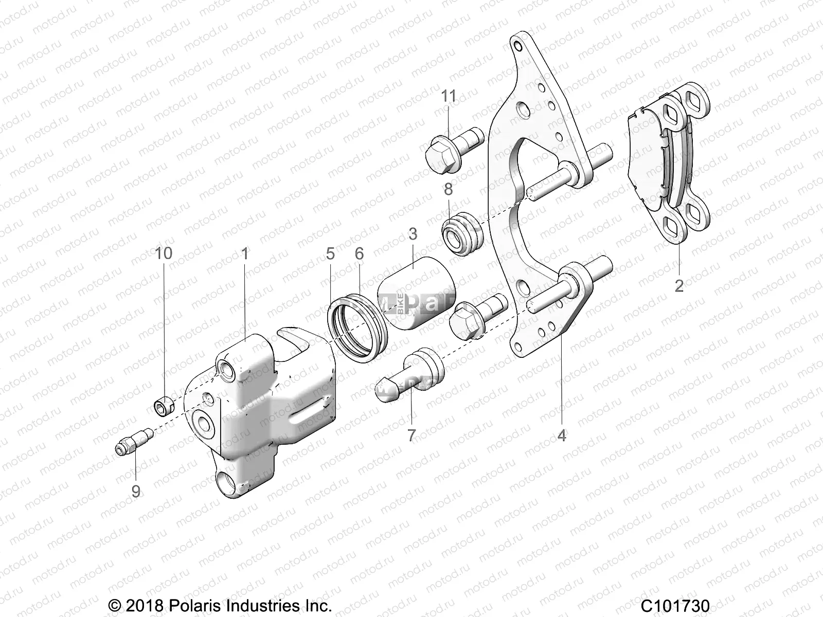BRAKES | BRAKES, FRONT CALIPER - A19SXA85B1/B4/SXE85BC/B9/ZBJ (C101730)