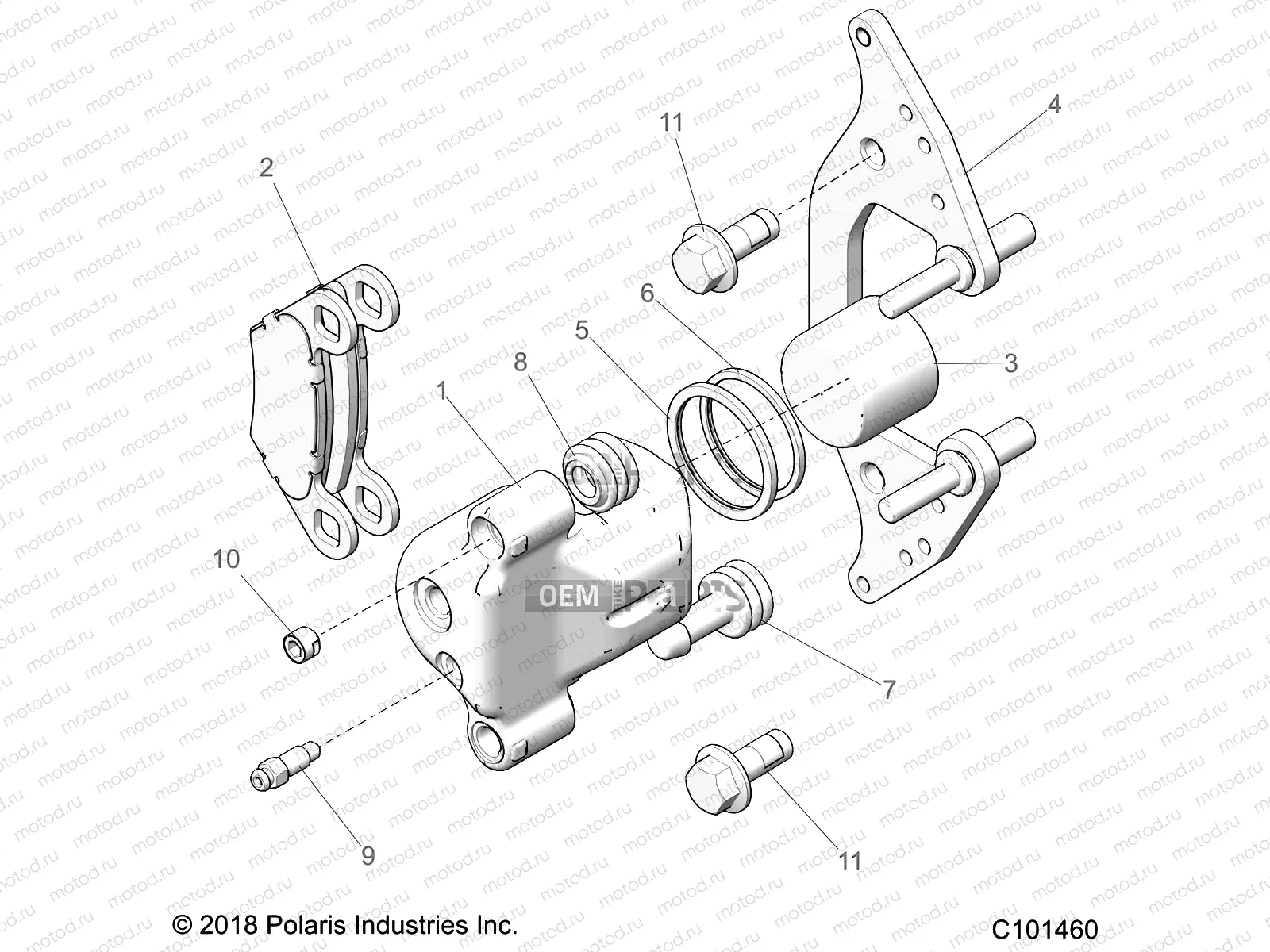 BRAKES | BRAKES, FRONT CALIPER - A20SLZ95AE (C101460)