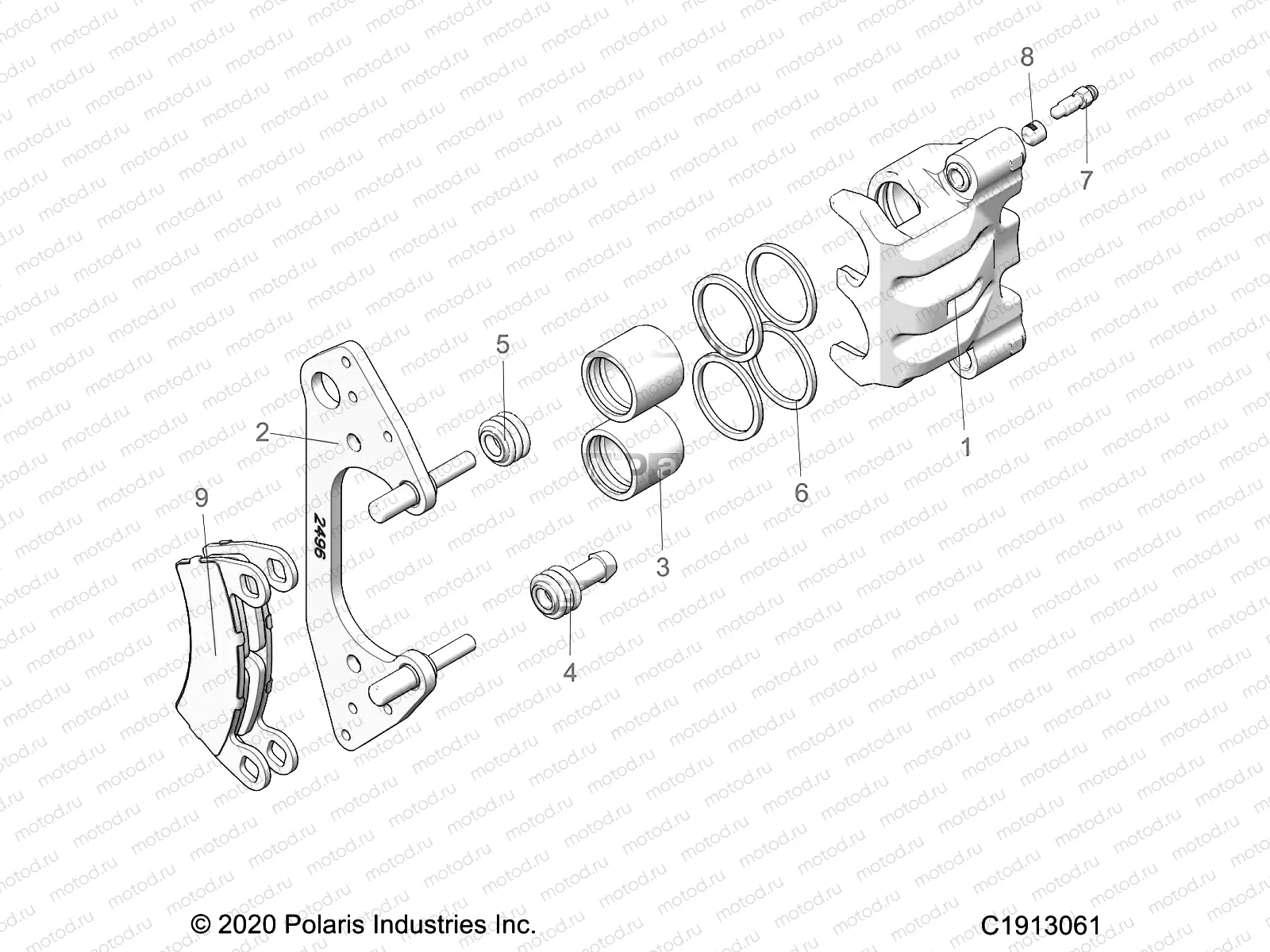 BRAKES | BRAKES, FRONT CALIPER - G21GAP99AM/BM (C1913061)