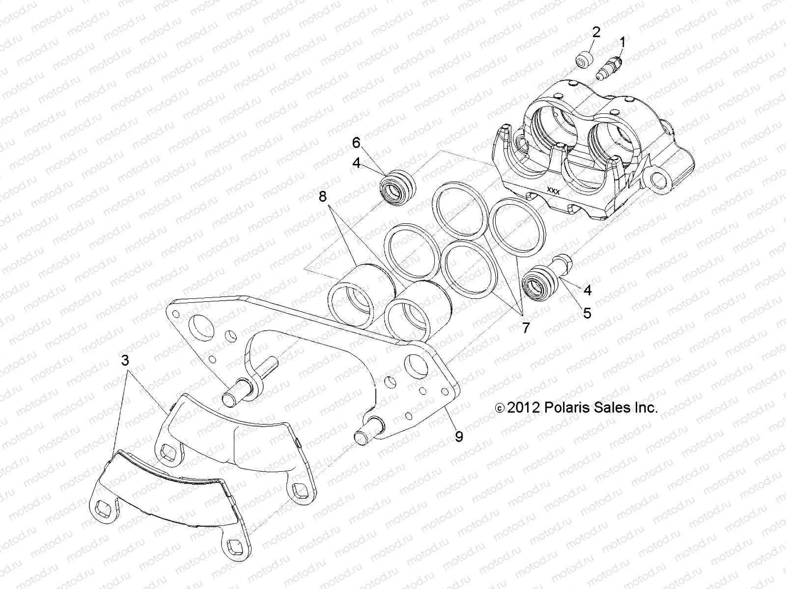 BRAKES | BRAKES, FRONT CALIPER - L13G2/4/6 ALL OPTIONS (49GEMBRAKES13CALIPER)
