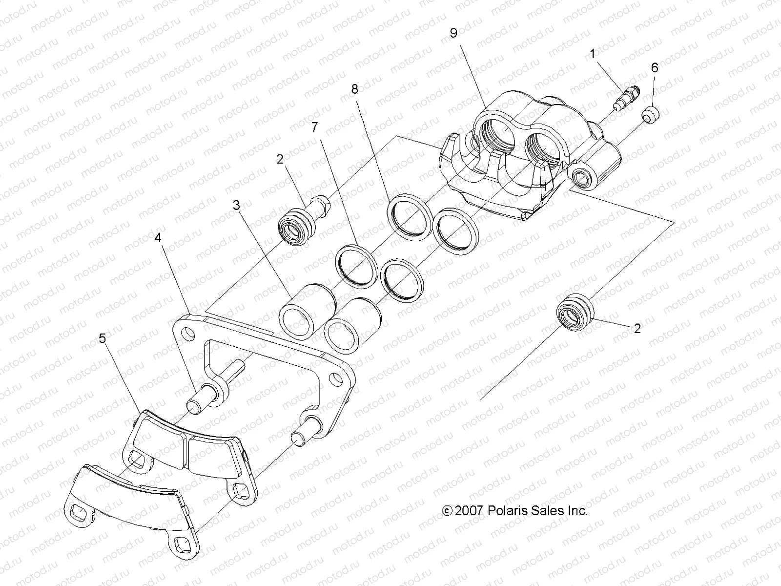 BRAKES | BRAKES, FRONT CALIPER - R09VH76AX (49RGRCALIPER08VISTA)