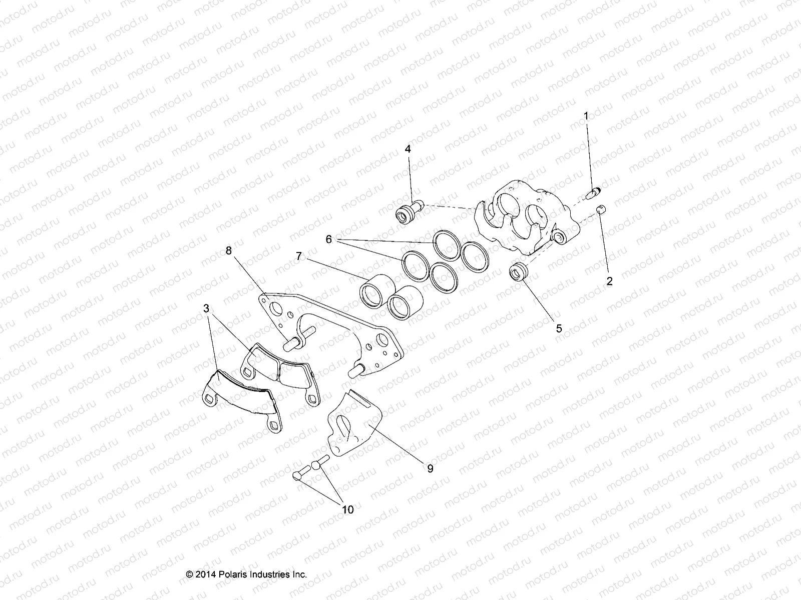 BRAKES | BRAKES, FRONT CALIPER - R17RVAD1N1 (49RGRCALIPER15DC)