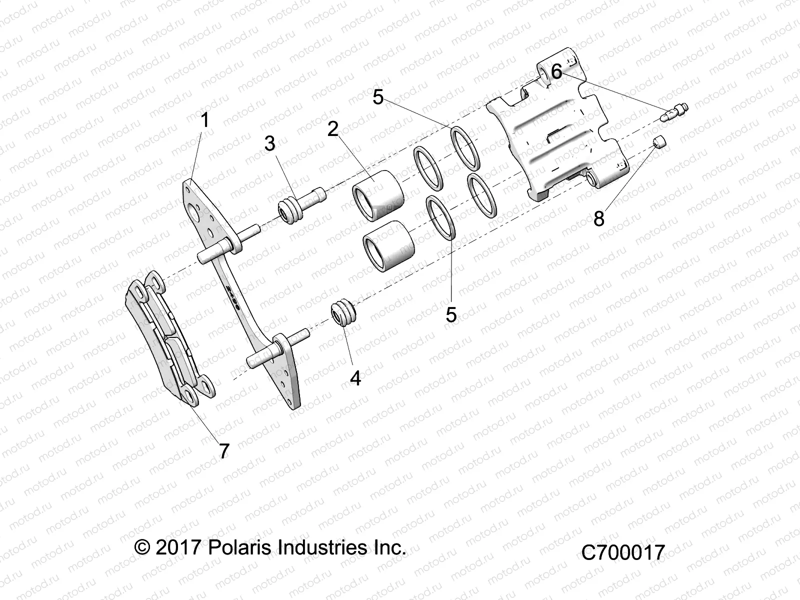 BRAKES | BRAKES, FRONT CALIPER - R18RRU99AS/BS (C700017)
