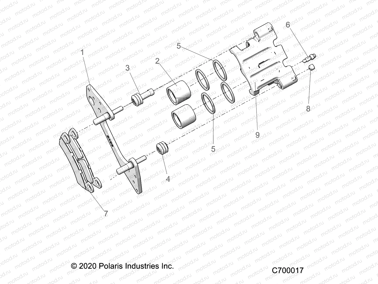 BRAKES | BRAKES, FRONT CALIPER - R21RSV99AC/BC (C700017)