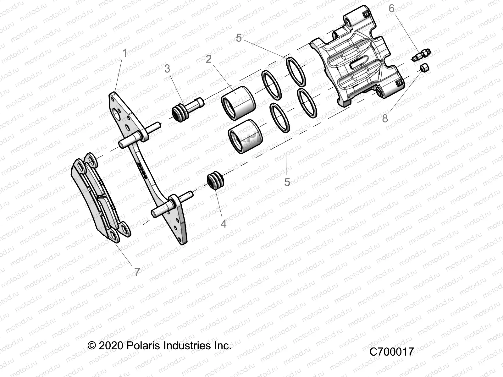 BRAKES | BRAKES, FRONT CALIPER - R21TAE99A1/A7/A9/AG/AP/AS/B1/B7/B9/BG/BP/BS (C700017)