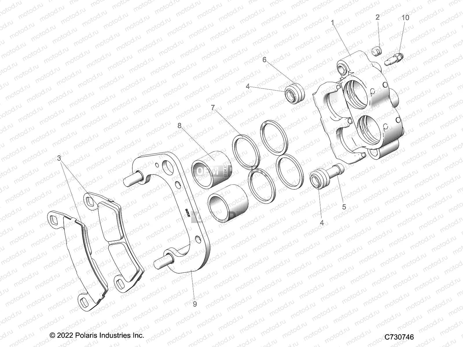 BRAKES | BRAKES, FRONT CALIPER - R23CDA57A1 (C730746)