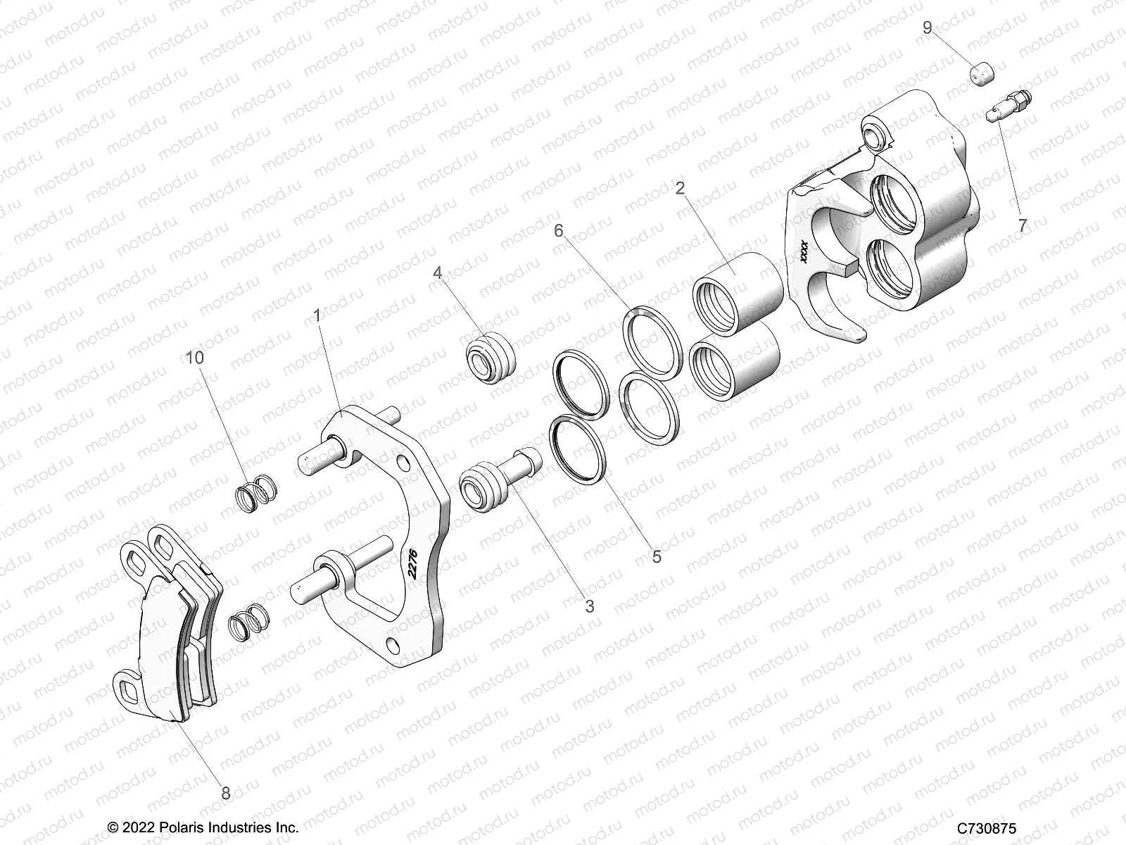 BRAKES | BRAKES, FRONT CALIPER - R23RSE99A9/B9/AJ/BJ/AK/BK/AX/BX (C730771)