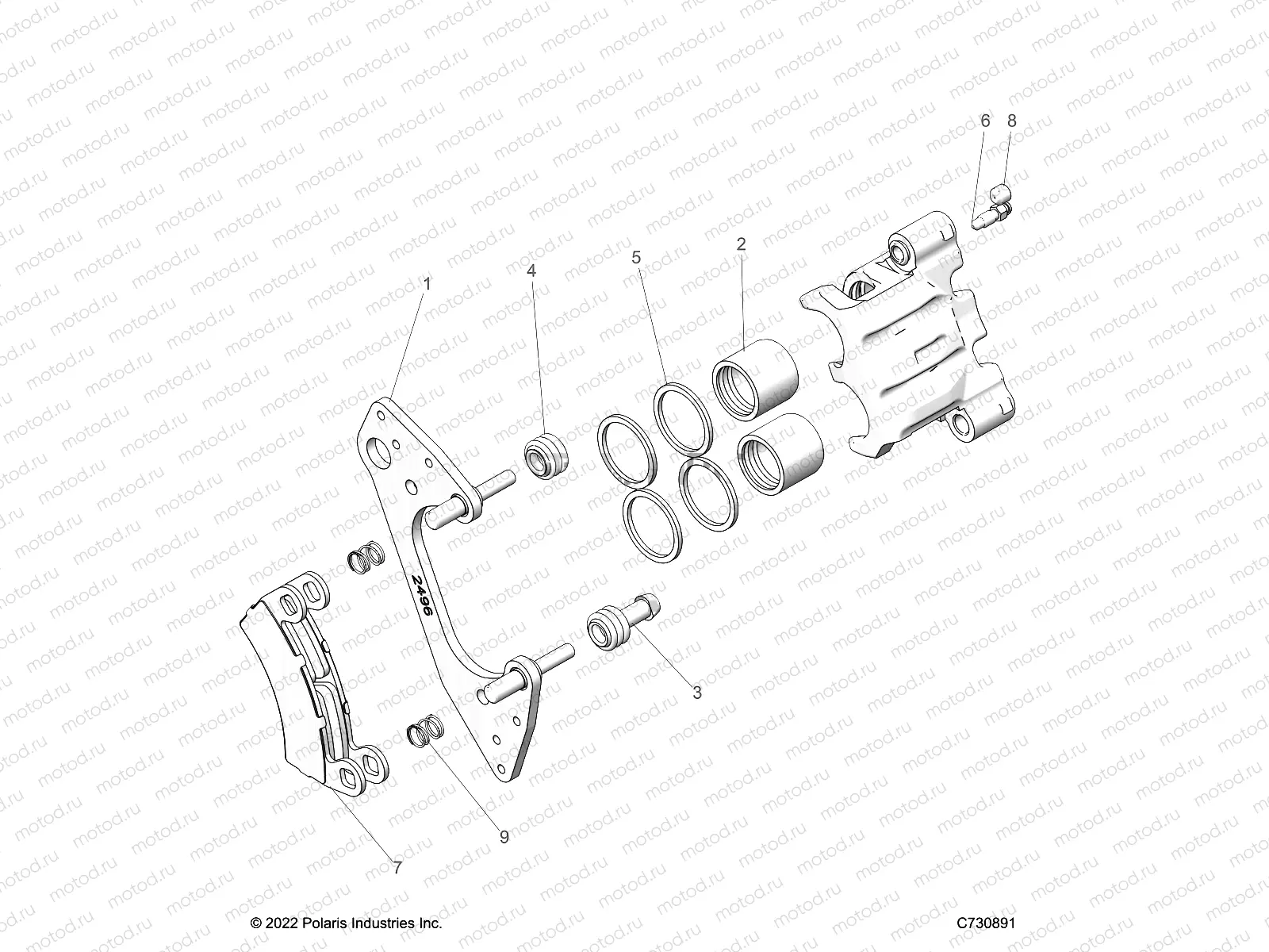 BRAKES | BRAKES, FRONT CALIPER - R23TAE99AD/AP (C700017)