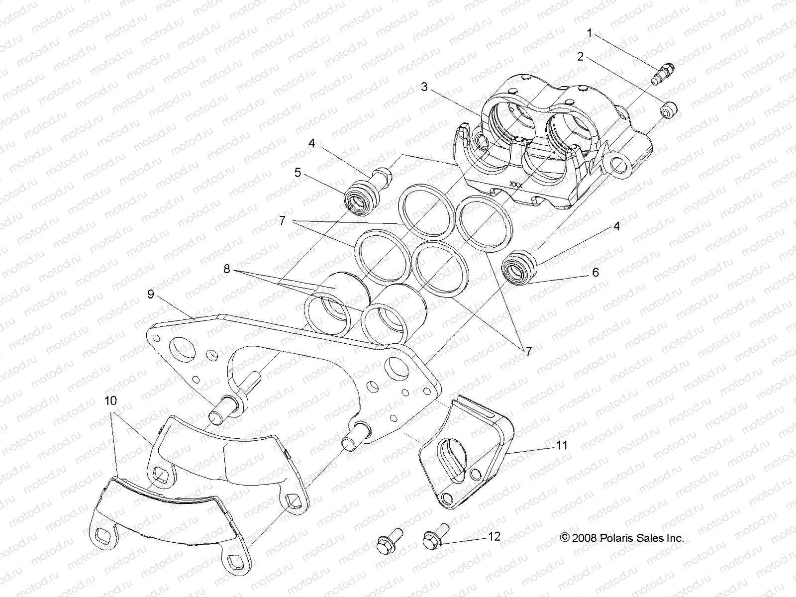 BRAKES | BRAKES, FRONT CALIPER - Z14XE7EAL/X (49RGRCALIPER095004X4)