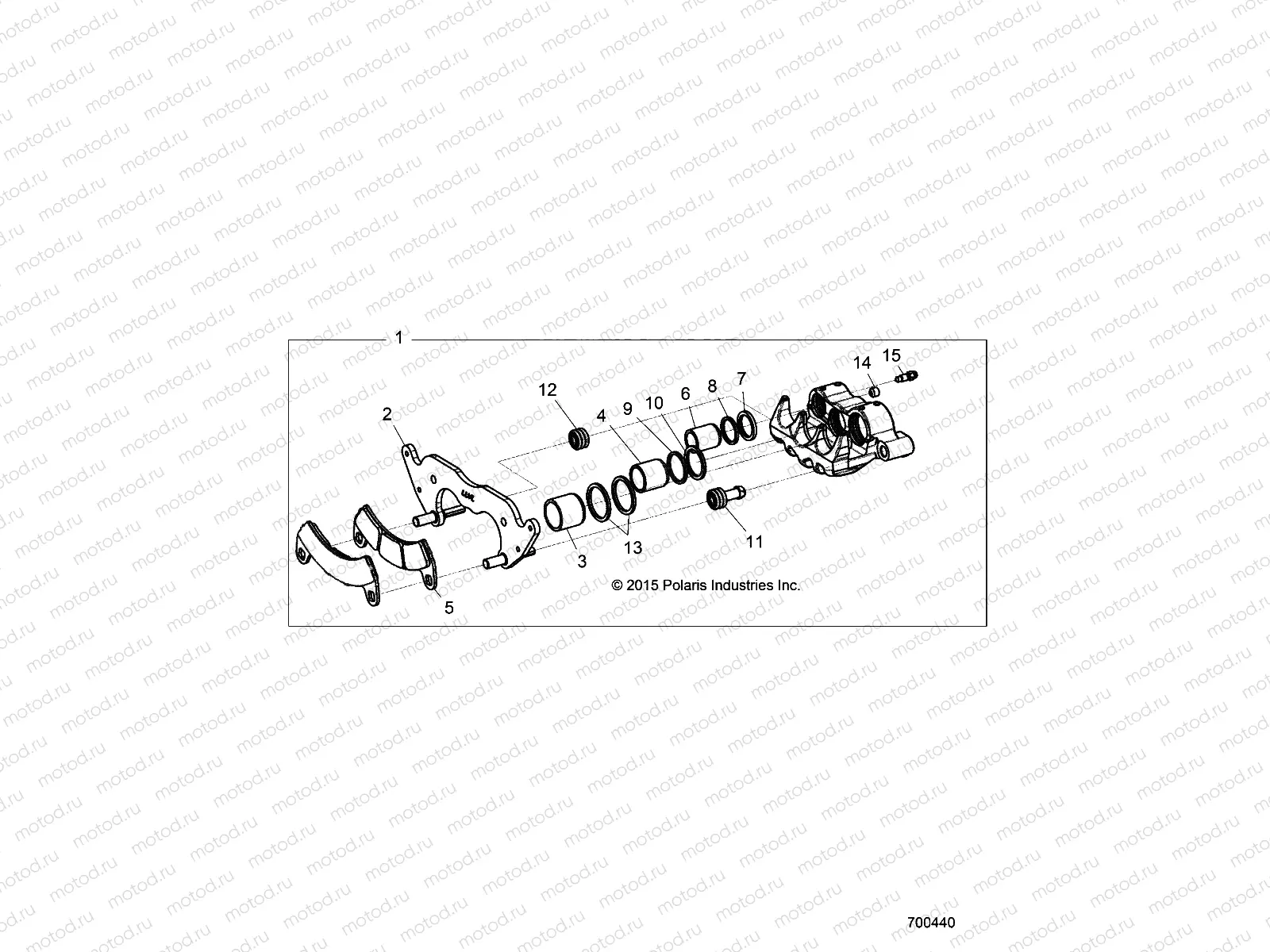 BRAKES | BRAKES, FRONT CALIPER - Z18VEL92BK/BR/LK (700440)