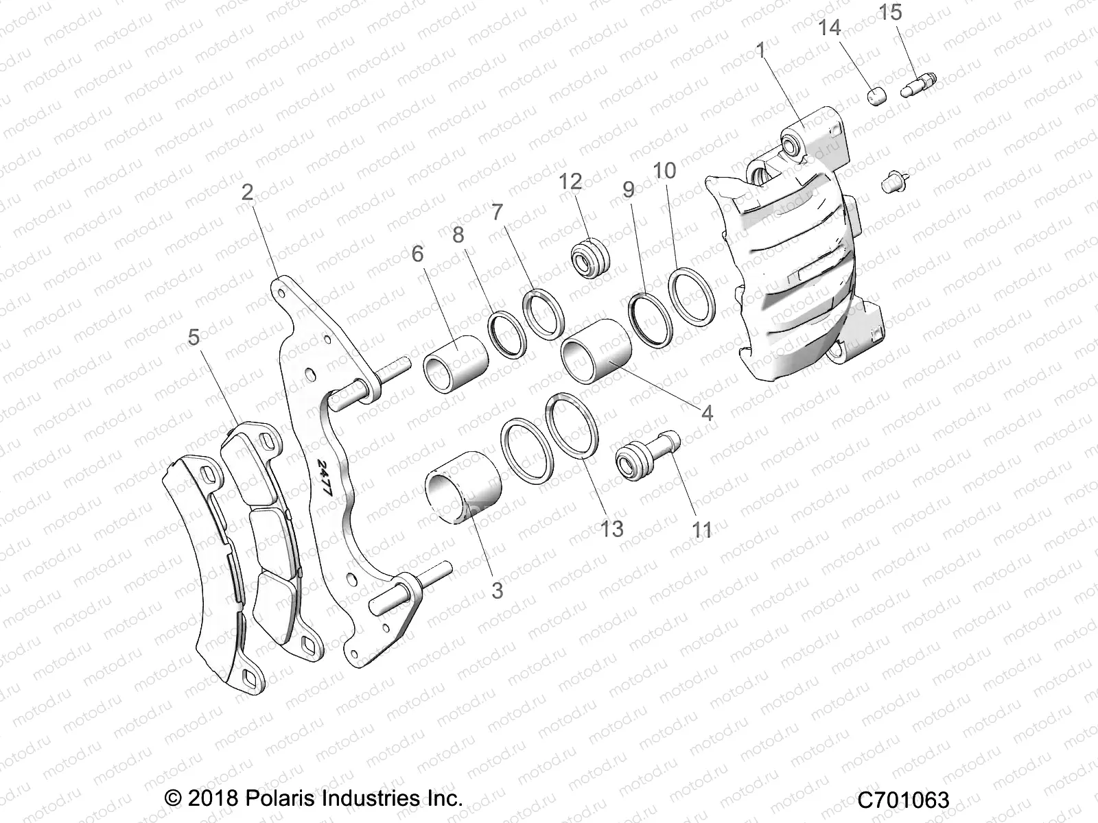 BRAKES | BRAKES, FRONT CALIPER - Z20PAE92AC/BC/F92AC/LC (C701063)
