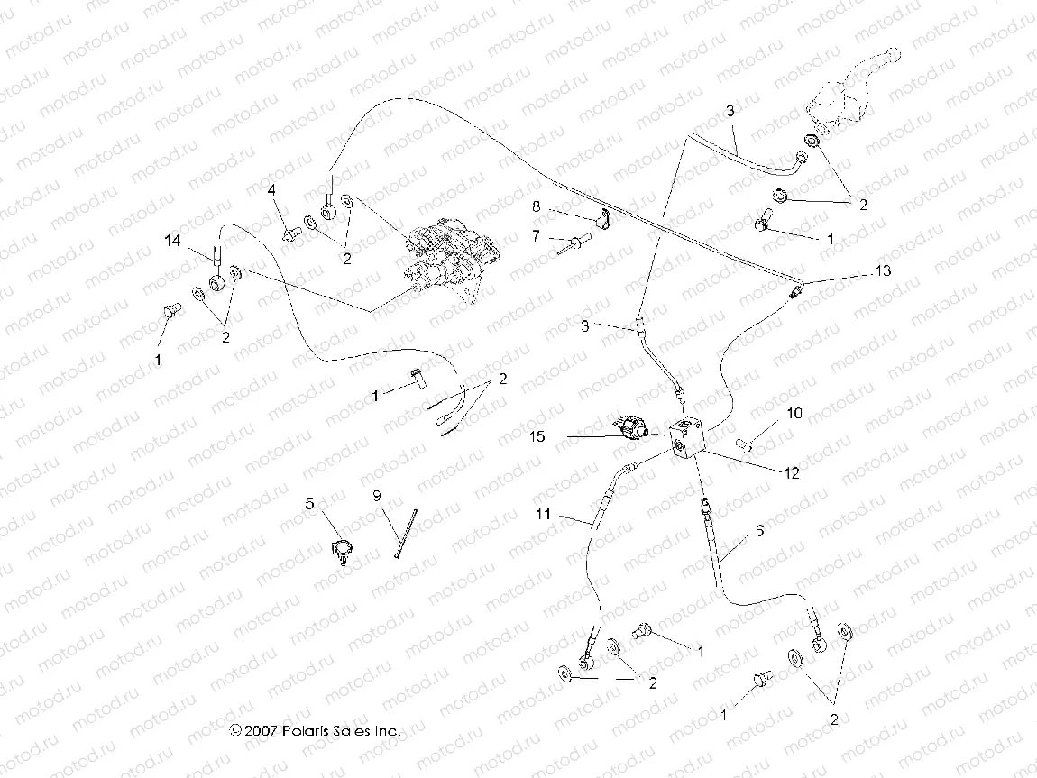 BRAKES | BRAKES, LINES and ASSEMBLY - A09CA32AA (49ATVBRAKELINE08BOSS)