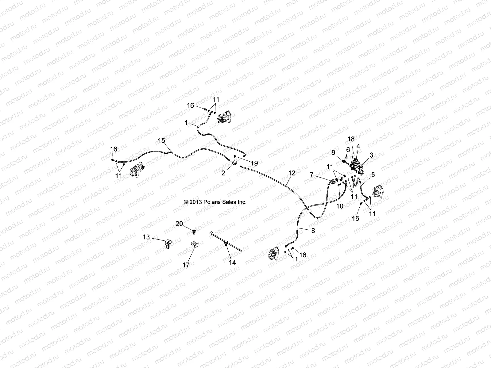 BRAKES | BRAKES, LINES and MASTER CYLINDER - L18U2NAEFA/EMA/FLA (49GEMBRAKES14EM)