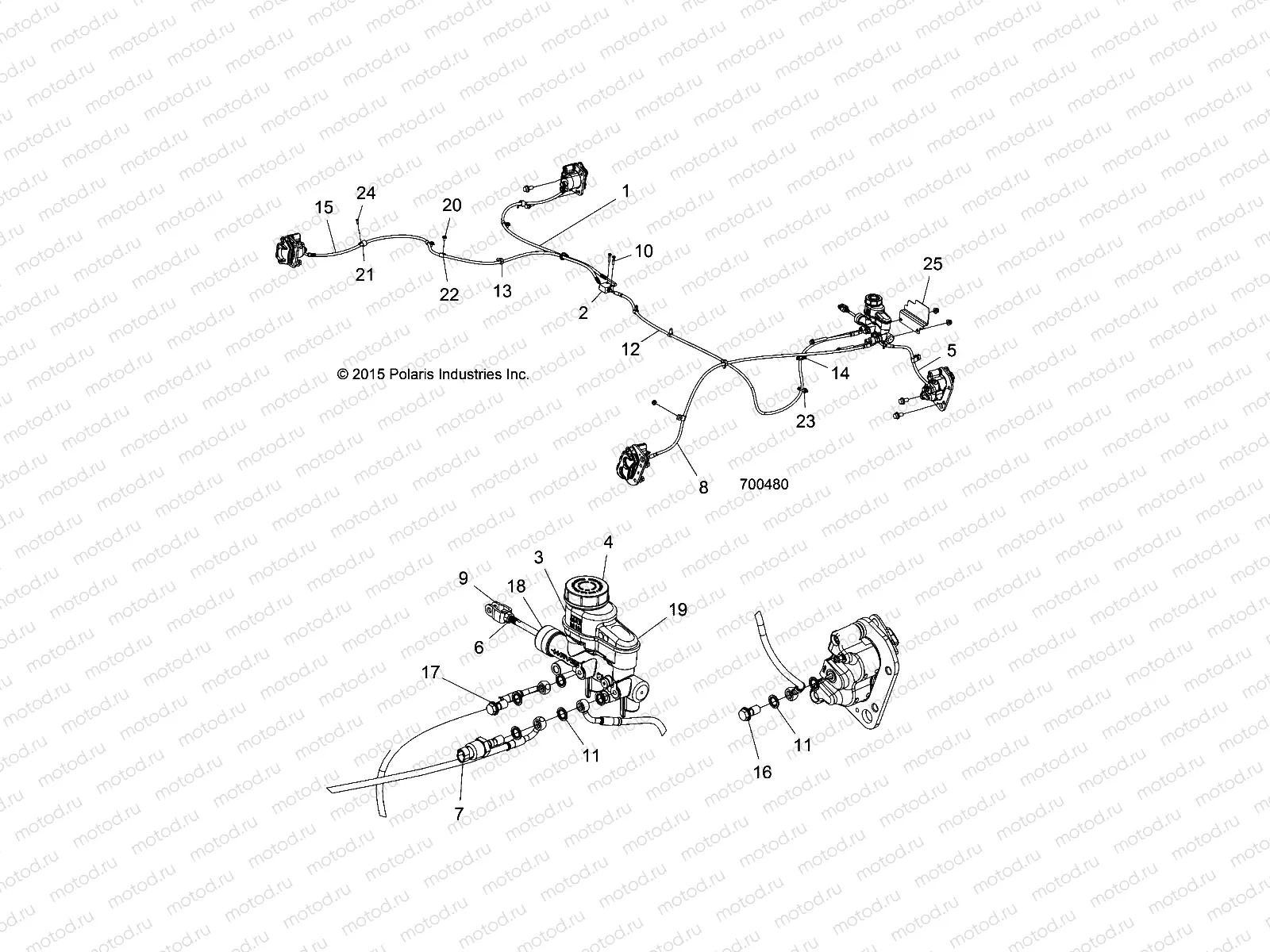 BRAKES | BRAKES, LINES and MASTER CYLINDER - R16RCA57A1/A4/B1/B4 (700480)