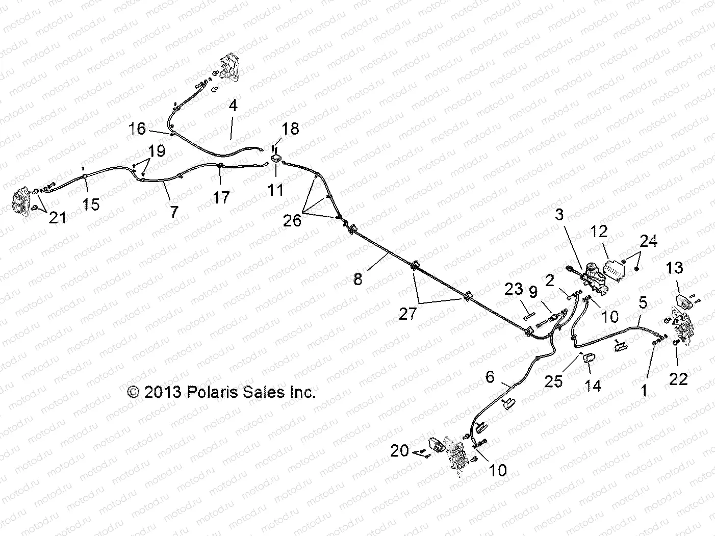 BRAKES | BRAKES, LINES AND MASTER CYLINDER - R17RVA87A1/B1/E87A9/B9 (49RGRBRAKELINES14CREW)