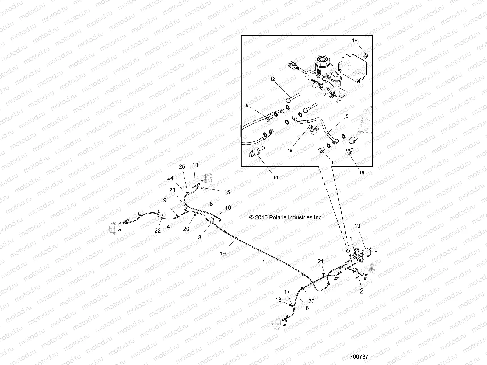 BRAKES | BRAKES, LINES and MASTER CYLINDER - R22CDA57A1 (700737)