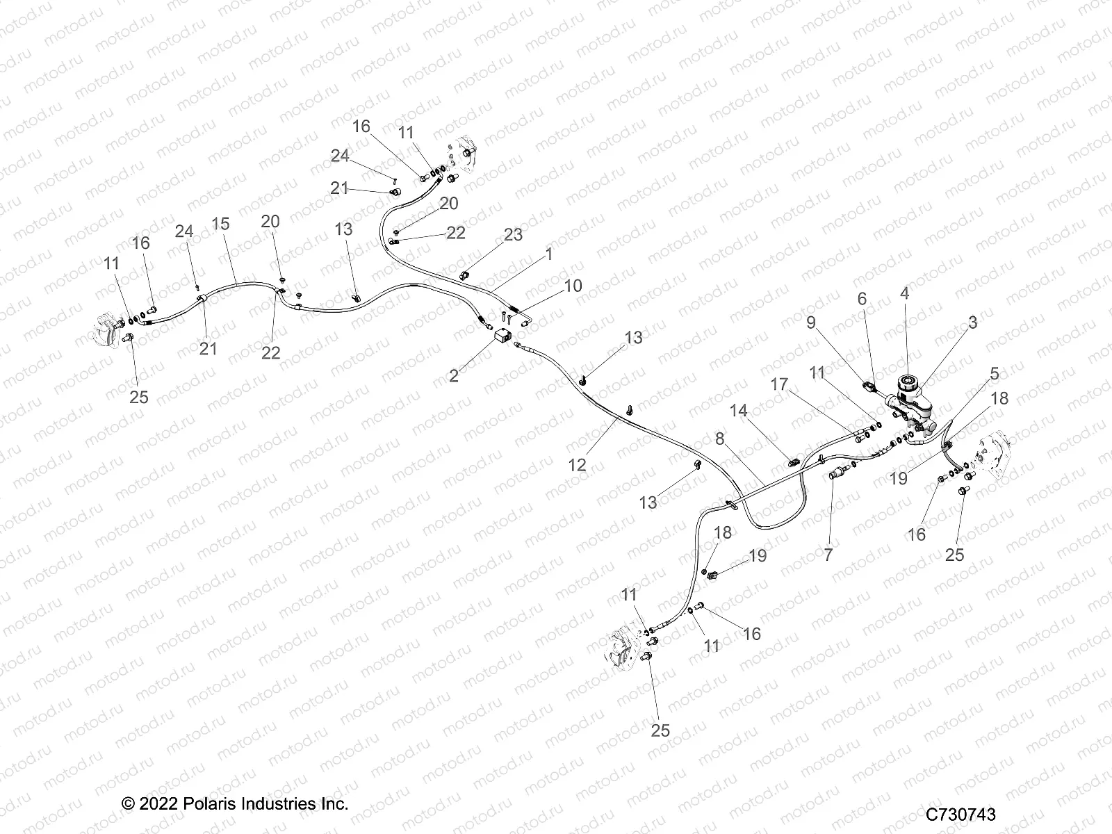 BRAKES | BRAKES, LINES and MASTER CYLINDER - R22RCA57A1/A7 (C730743)