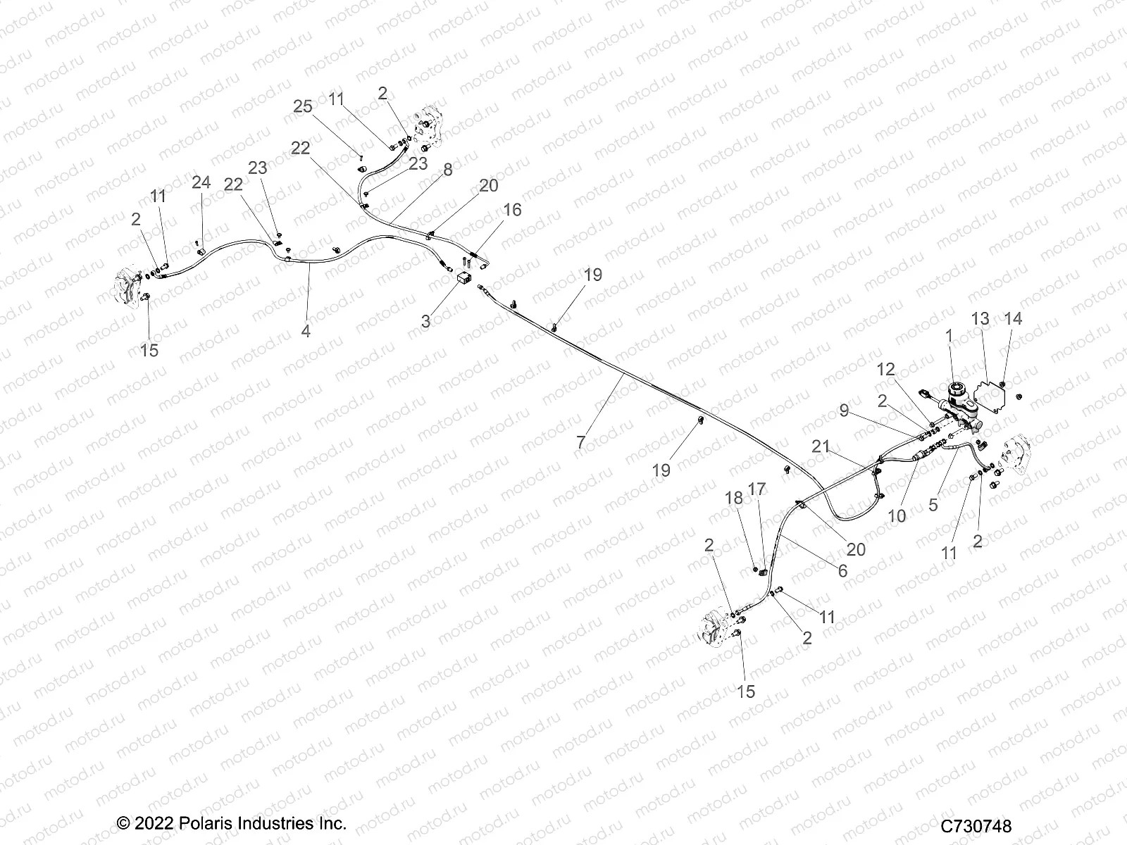 BRAKES | BRAKES, LINES and MASTER CYLINDER - R23CDA57A1 (C730748)