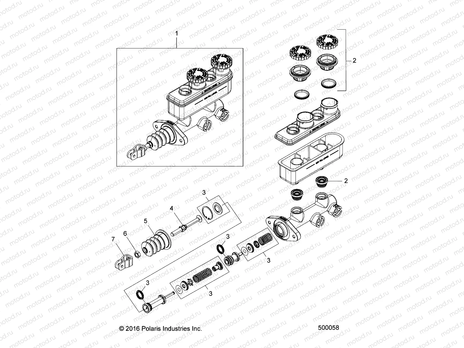BRAKES | BRAKES, MASTER CYLINDER ASM. - T21AAPHD/RHB/SHD/THD ALL OPTIONS (500058)