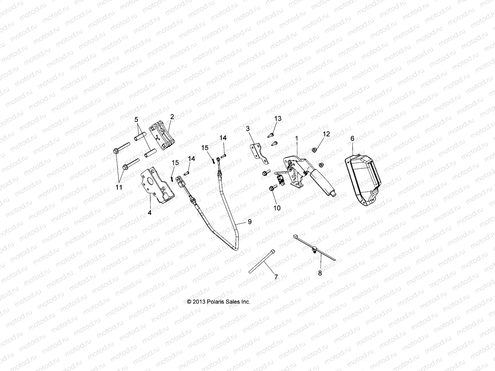 BRAKES | BRAKES, PARK BRAKE LEVER ASM. - A15DAA32EA/EJ (49ATVBRAKEPARK14ACEE)