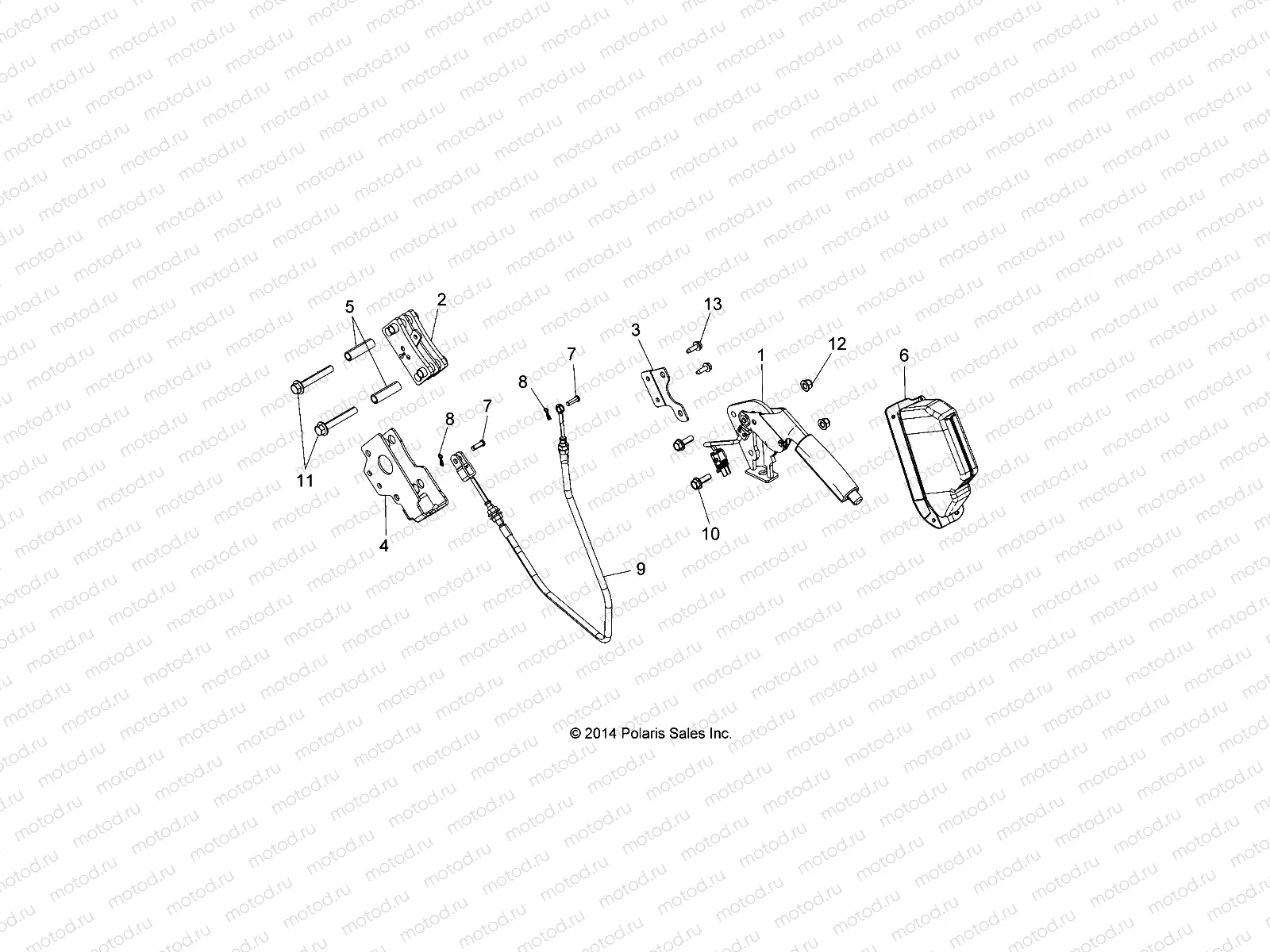 BRAKES | BRAKES, PARK BRAKE LEVER ASM. - A18DAA57F5