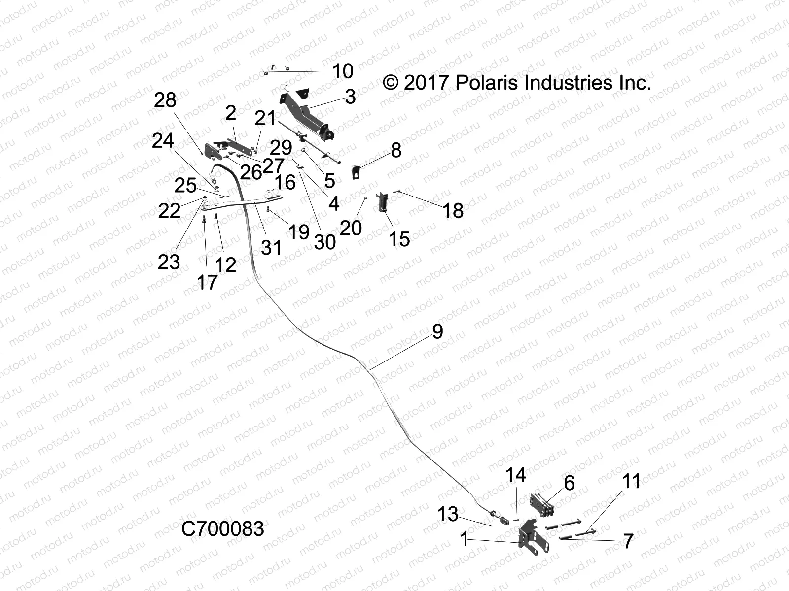 BRAKES | BRAKES, PARK BRAKE - R19RRE99F1/FC/SC1/SCC/SFC/F1/SJ1/PCC/PFC (C700083)