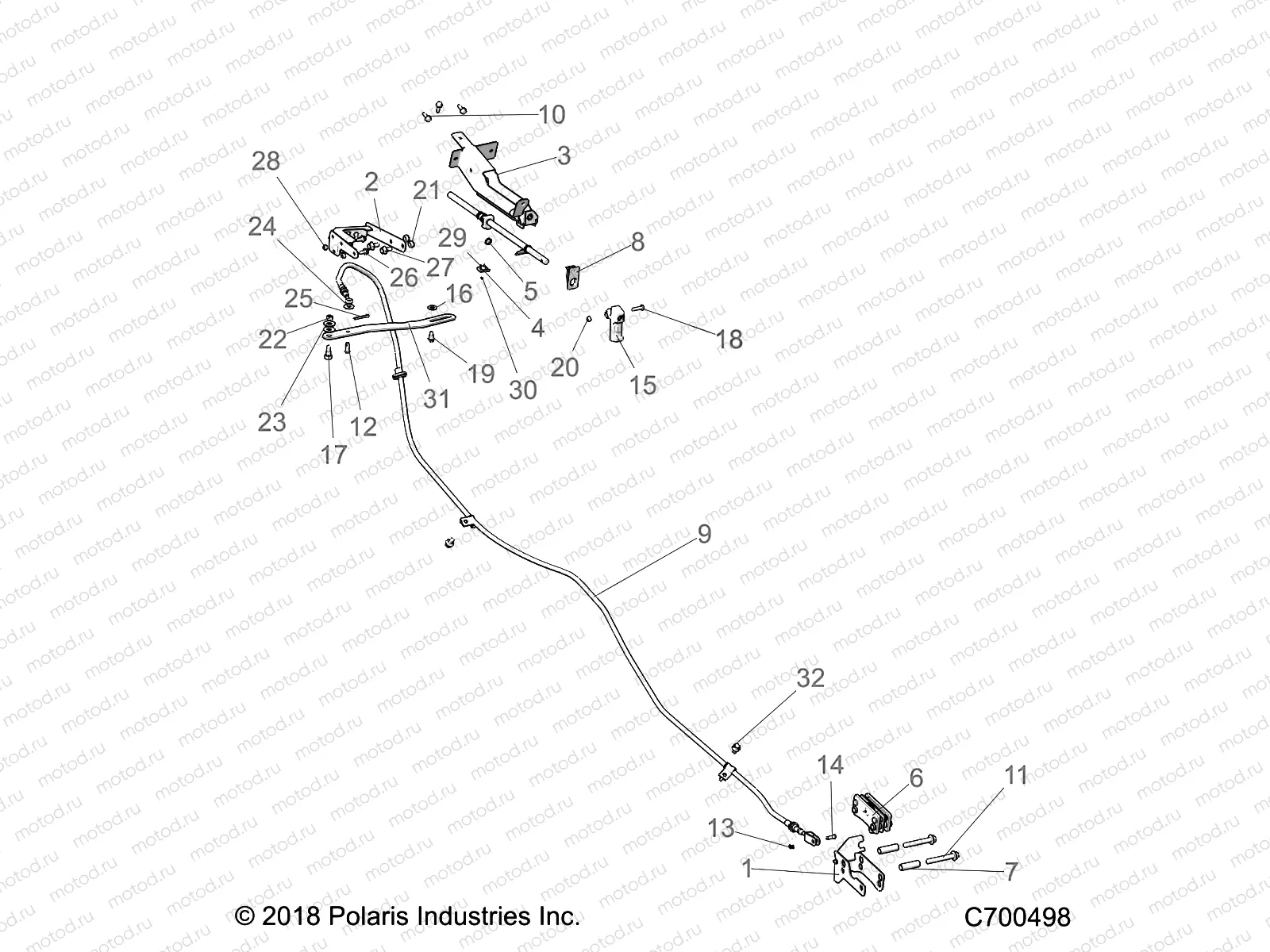 BRAKES | BRAKES, PARK BRAKE - R19RRED4F1/N1/J1/SD4C1 (C700498)