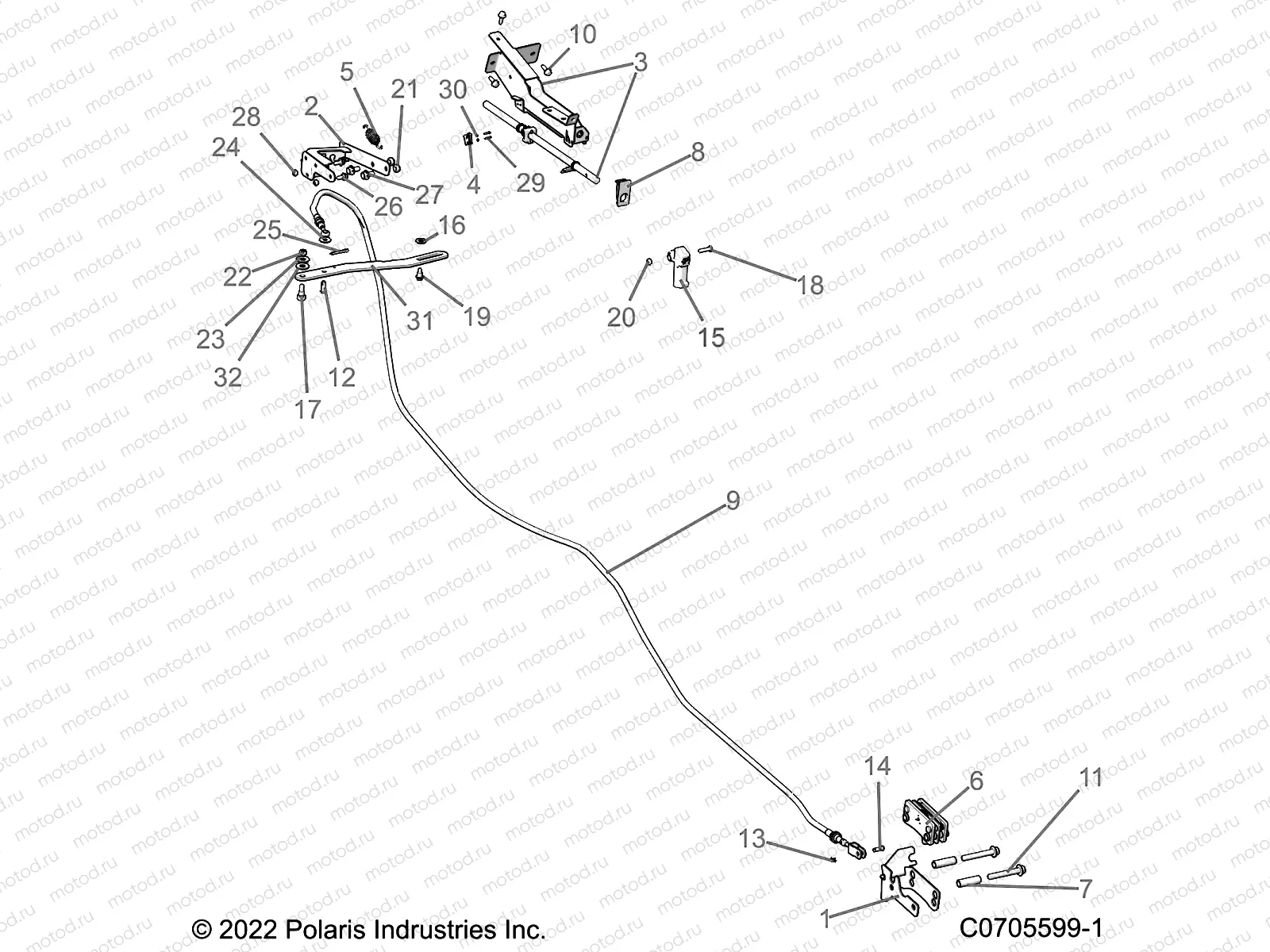 BRAKES | BRAKES, PARK BRAKE - R22RRS99C9/CK/CM/F9/FM/EF9/EFM/PCG (C0705599-1)