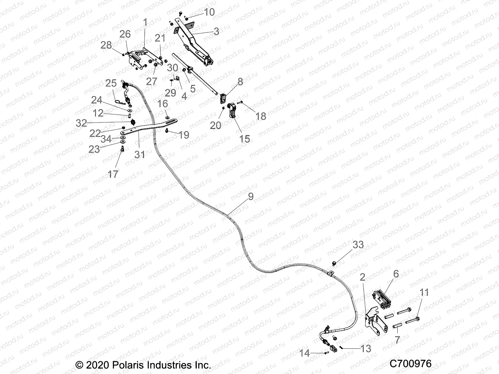 BRAKES | BRAKES, PARK BRAKE - R23RRRED4JA (C700976)