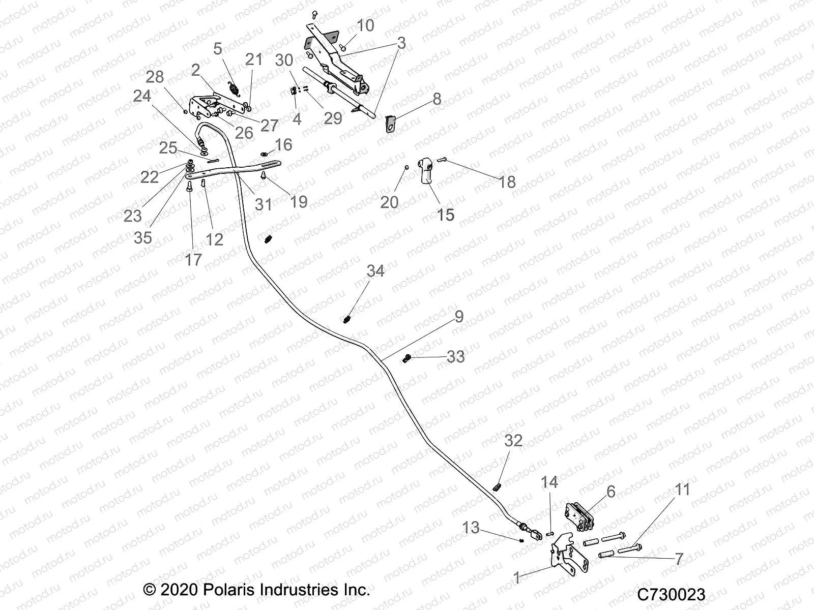 BRAKES | BRAKES, PARK BRAKE - R23TAE99FD/SCD/SFD/SCK (C730023)